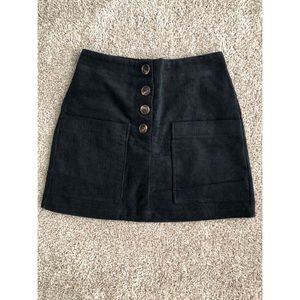 Pink Lily Buttoned Skirt